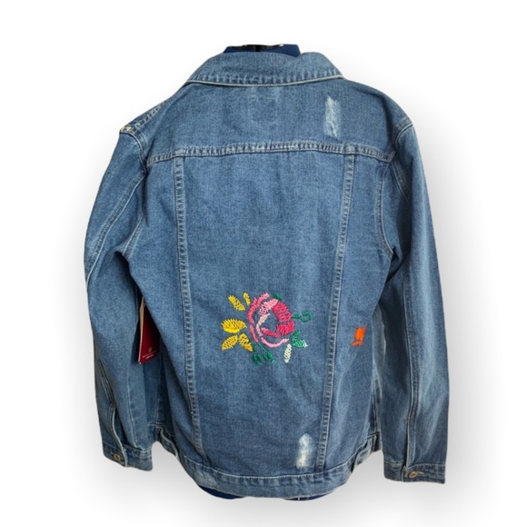NWT BoomBoom Jeans Embroidered Denim Jacket Size Small - Picture 2 of 6